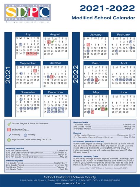 Sdpc Calendar 2022